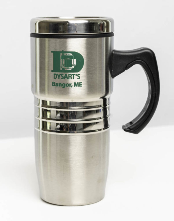 photo of dysart's travel mug