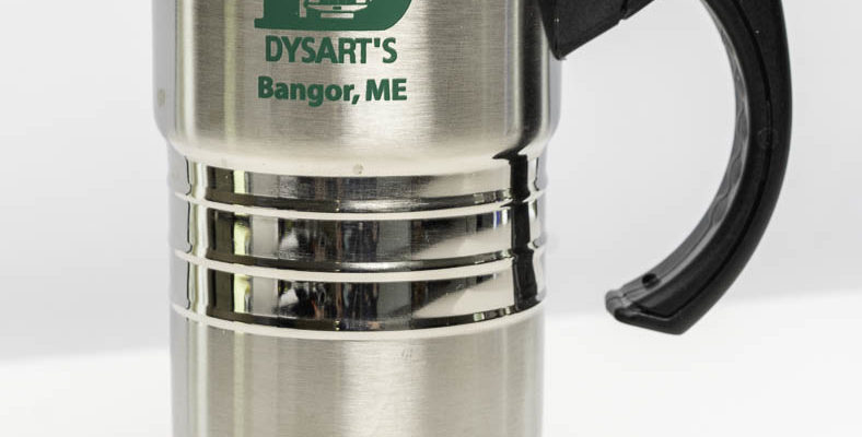 photo of dysart's travel mug