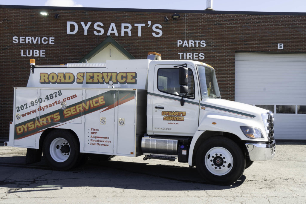 photo of dysart's service truck