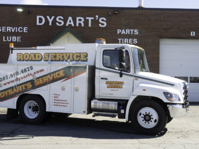 photo of dysart's service truck