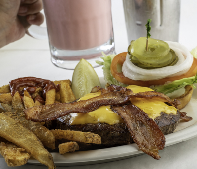 Burger Big Rig and a Milkshake