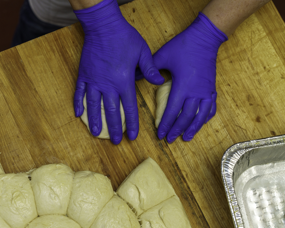 Bread rolling is time consuming.